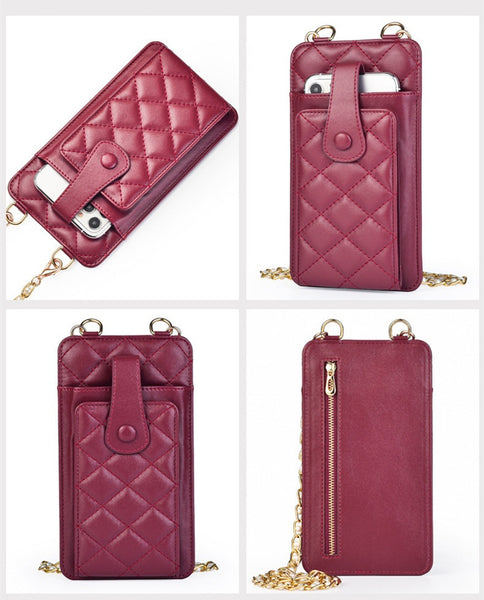 Quilted Crossbody Cell Phone Purse