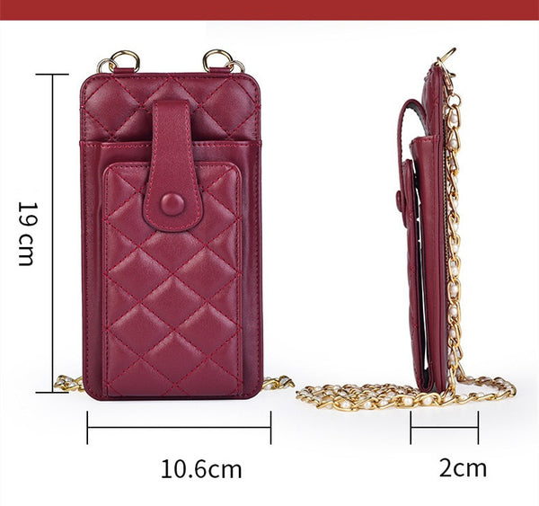 Quilted Crossbody Cell Phone Purse