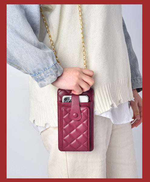 Quilted Crossbody Cell Phone Purse