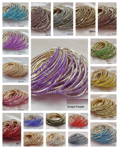 2mm Single Row S6 Rhinestone Elastic Bracelet "2"