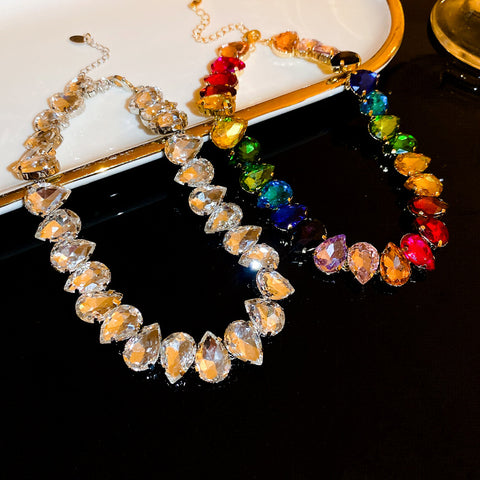 Exaggerated Color Diamond Necklace