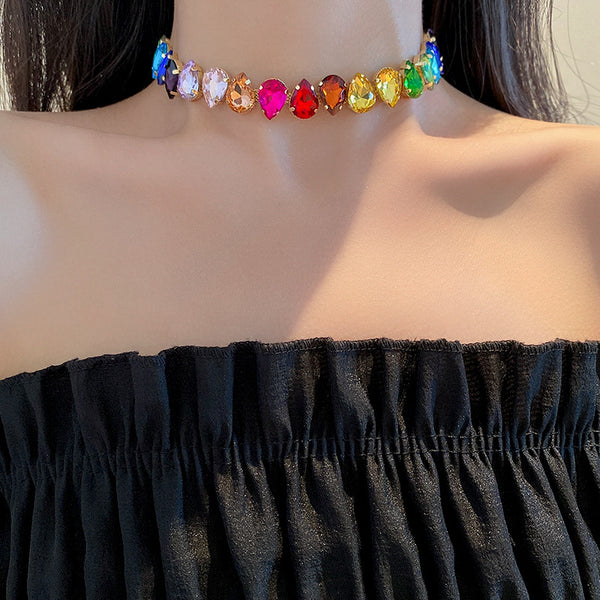 Exaggerated Color Diamond Necklace