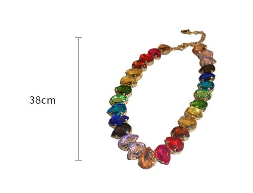 Exaggerated Color Diamond Necklace