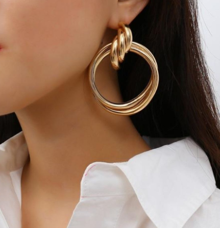 Alloy Drop Earrings