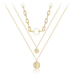 Layered Coin Necklace