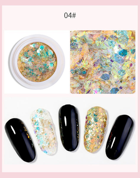 Nail Art Laser Glitter Sequins