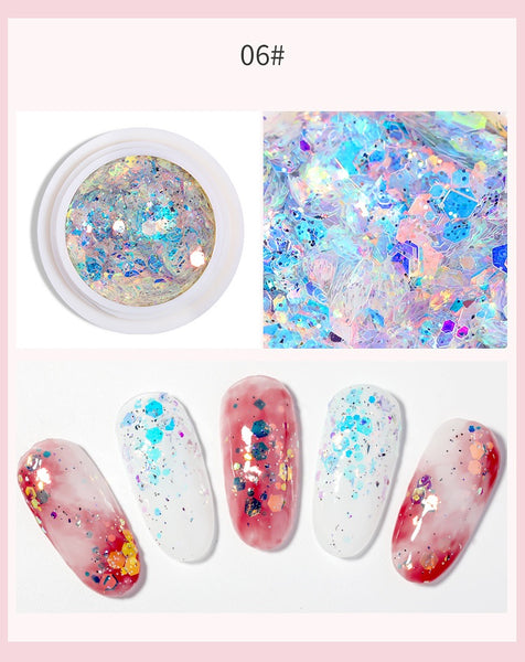 Nail Art Laser Glitter Sequins