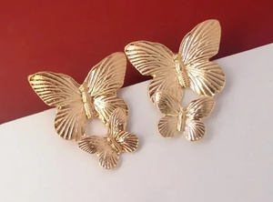Double Butterfly Earring
