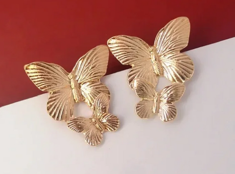 Double Butterfly Earring