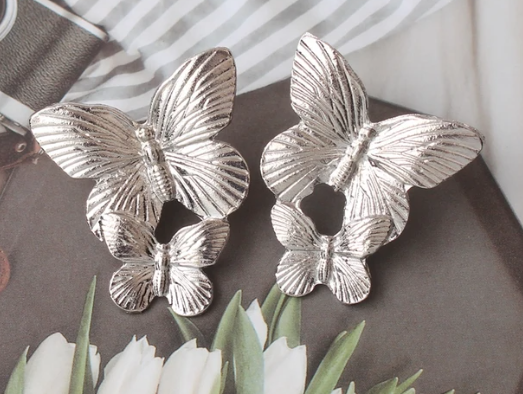 Double Butterfly Earring