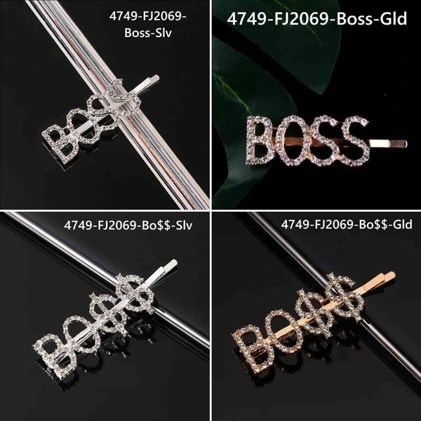 Metal Rhinestones Barrette Hairclip