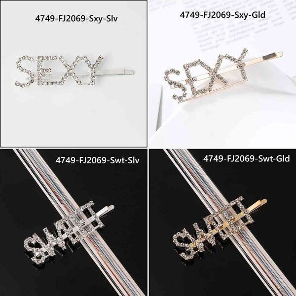 Metal Rhinestones Barrette Hairclip