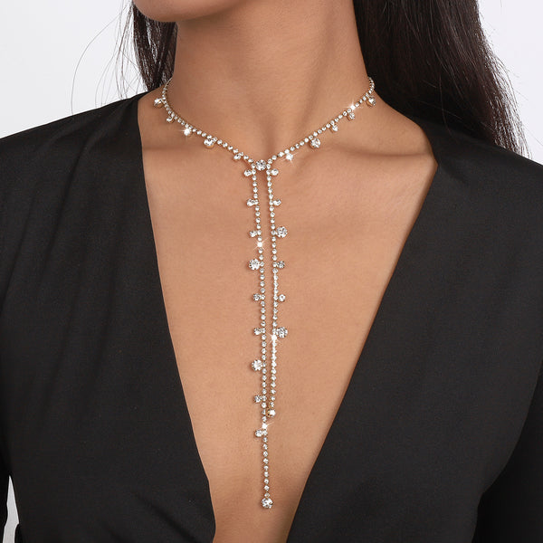 Multi-Layered Diamante Necklace 560