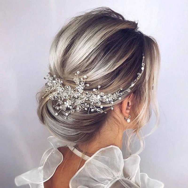 Bridal Crystal Rhinestones Hair Vine