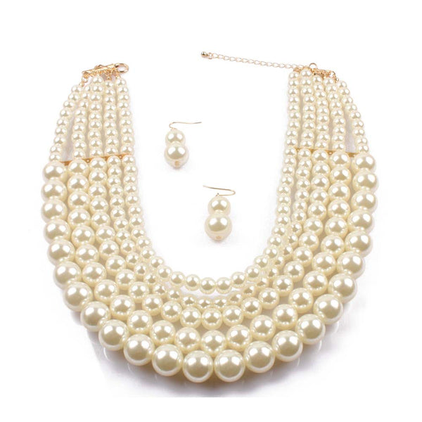 5 Layer String Pearl Set