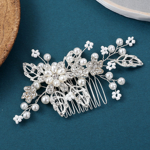 Bridal Pearl & Rhinestones Comb L3124