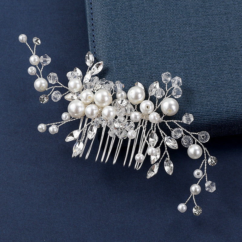 Bridal Pearl & Rhinestones Comb L3047