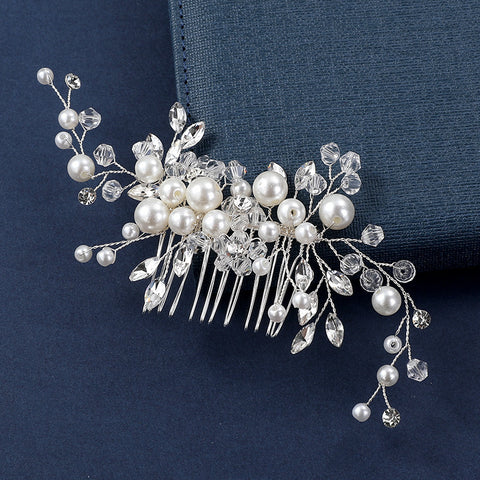 Bridal Pearl & Rhinestones Comb L3047