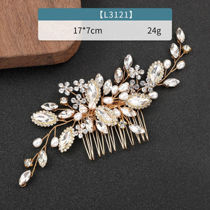 Bridal Pearl & Rhinestones Comb L3121