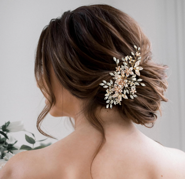 Bridal Pearl & Rhinestones Comb L3028