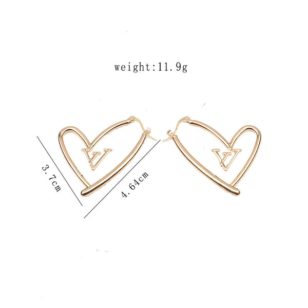 Heart LV Earrings