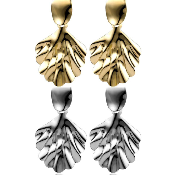 Simple Handmade Creative Leaf Earrings