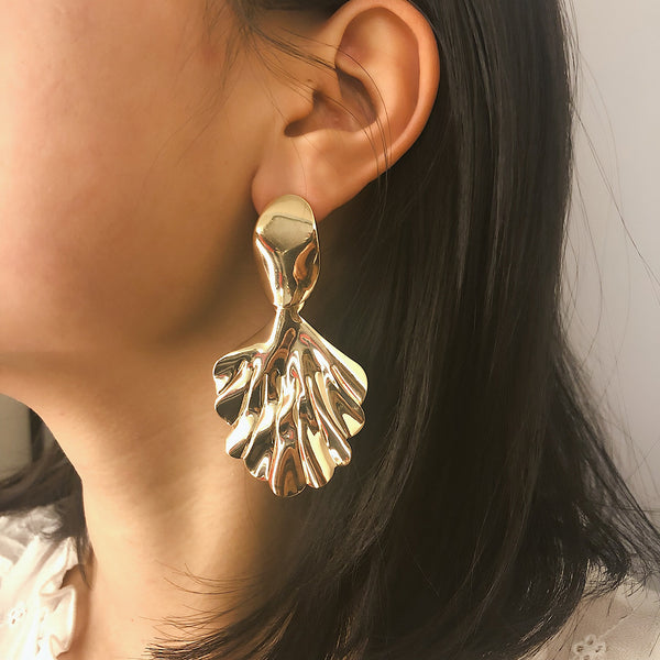 Simple Handmade Creative Leaf Earrings