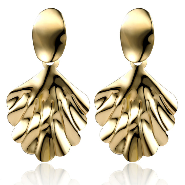 Simple Handmade Creative Leaf Earrings
