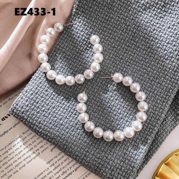 Hoop Pearl Earrings