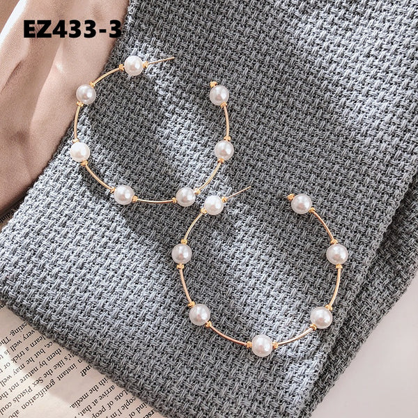 Hoop Pearl Earrings