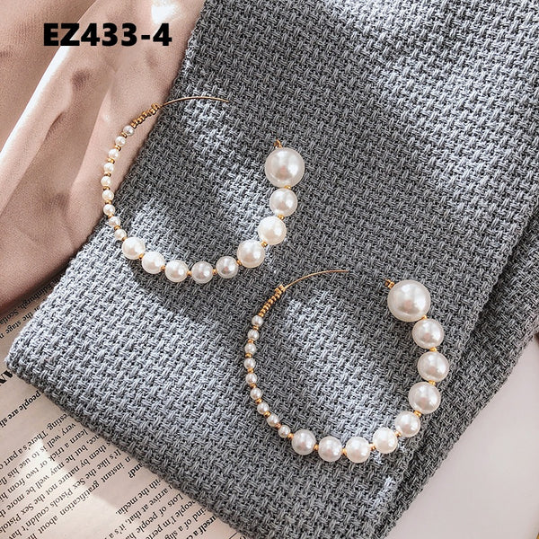 Hoop Pearl Earrings