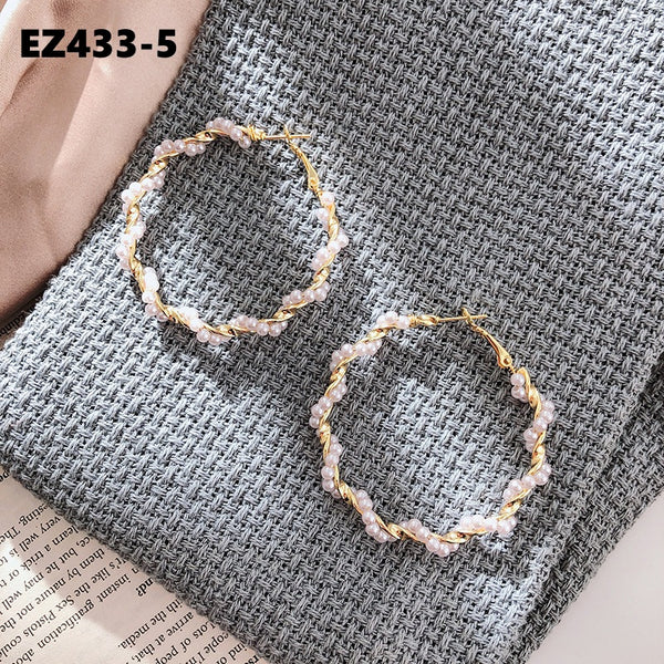 Hoop Pearl Earrings