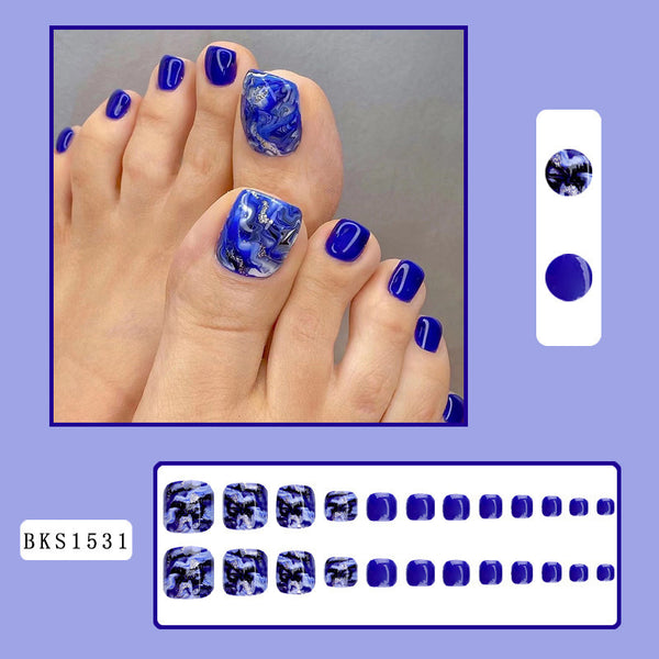Press On Toe Nails BKS