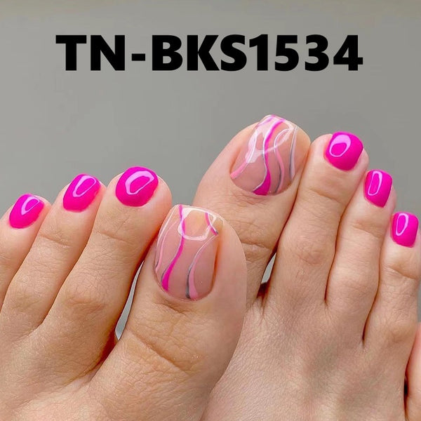 Press On Toe Nails BKS
