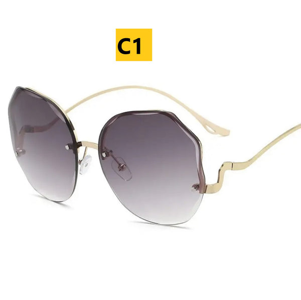 Irregular Frameless Sunglasses