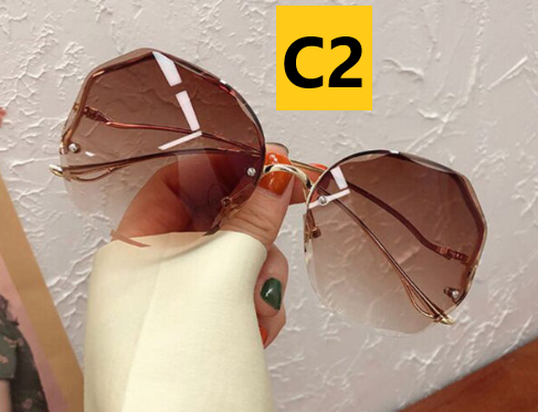 Irregular Frameless Sunglasses