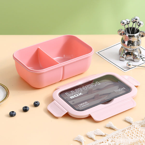 Microwavable Lunch Container with Compartments 2 Compartments