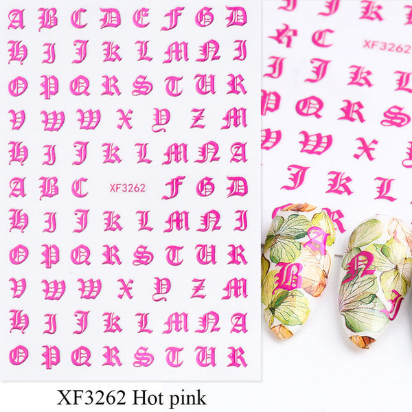 Letter Nail Art Stickers