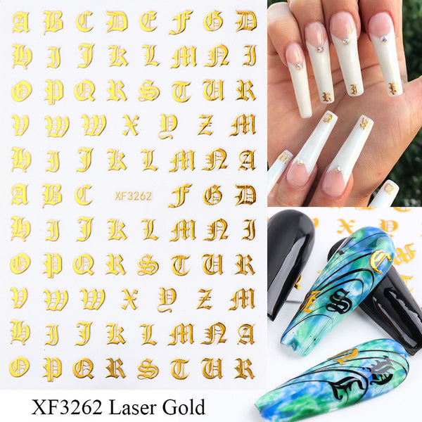 Letter Nail Art Stickers