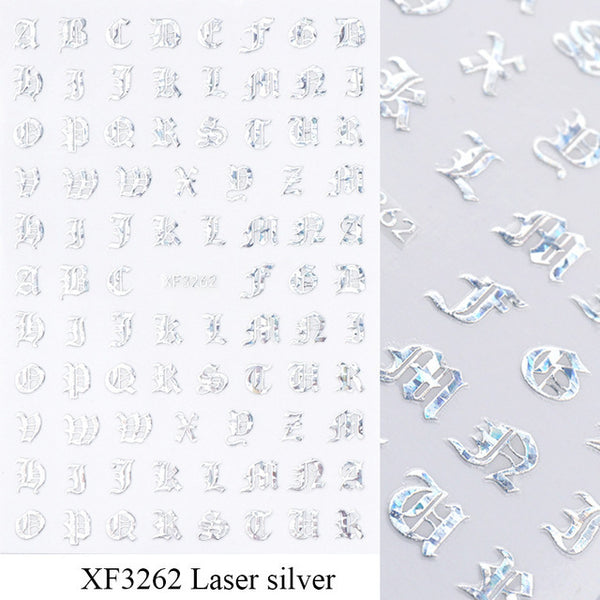 Letter Nail Art Stickers