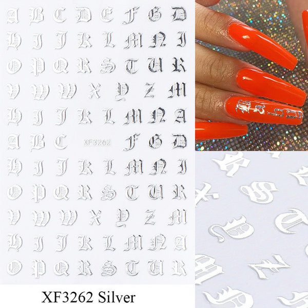 Letter Nail Art Stickers
