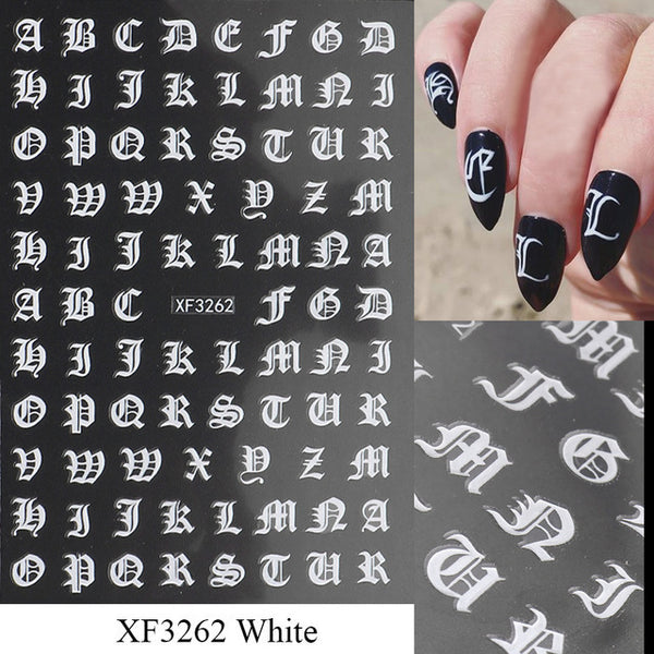 Letter Nail Art Stickers