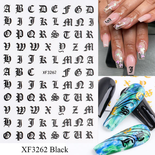 Letter Nail Art Stickers