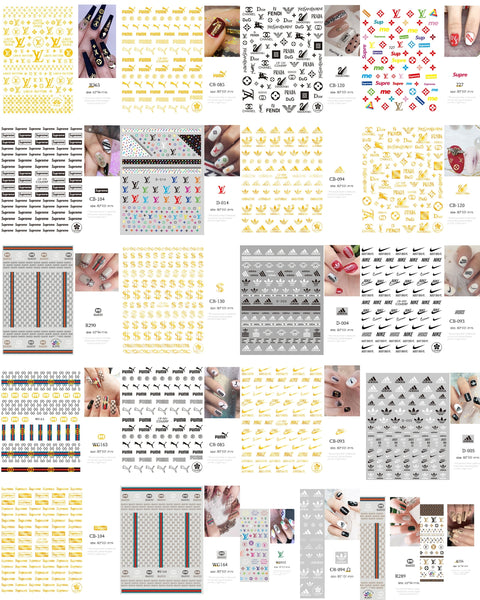 Branded Nail Art Stickers