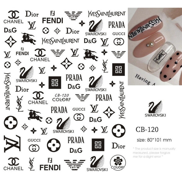 Branded Nail Art Stickers