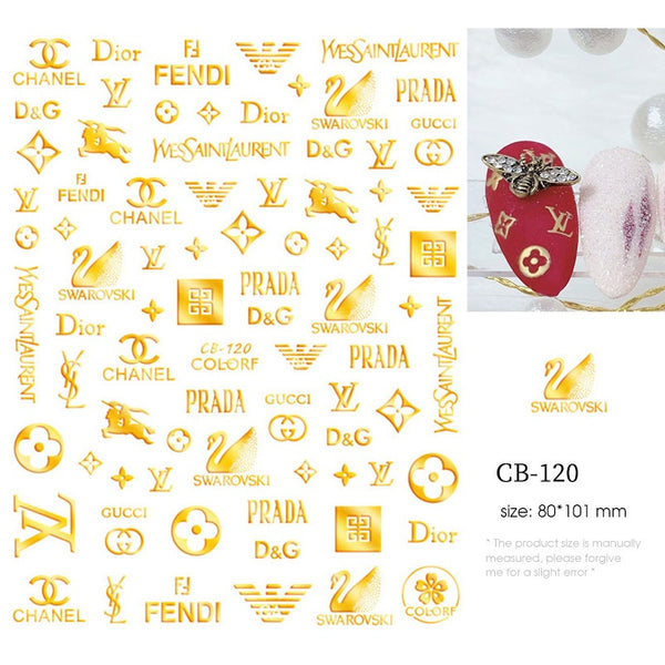 Branded Nail Art Stickers