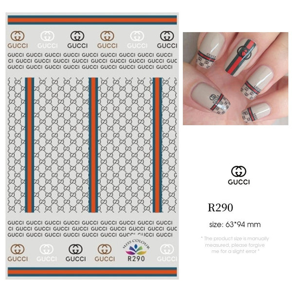 Branded Nail Art Stickers