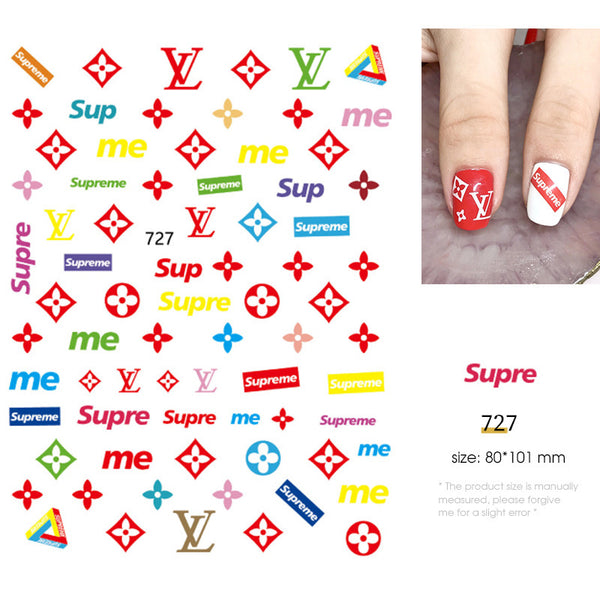 Branded Nail Art Stickers