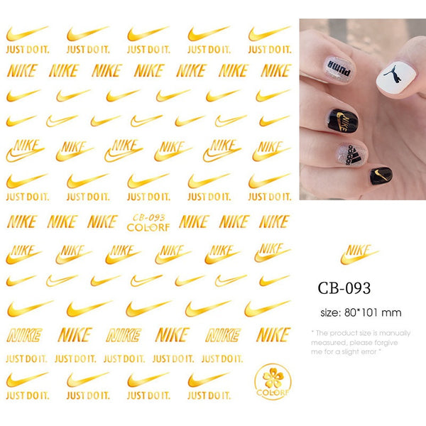Branded Nail Art Stickers