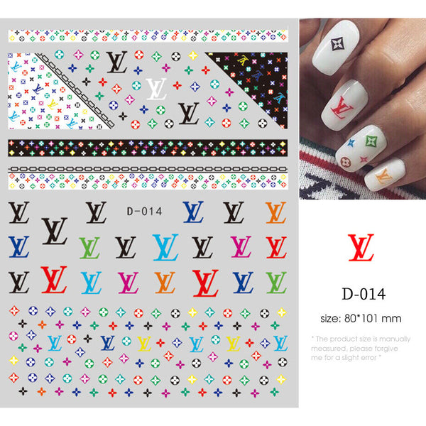 Branded Nail Art Stickers